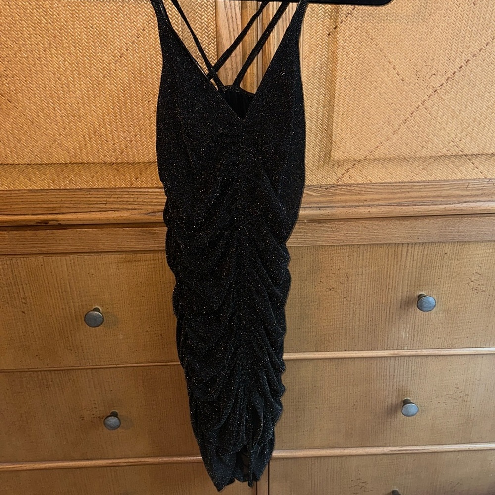 Black glittery dress!
